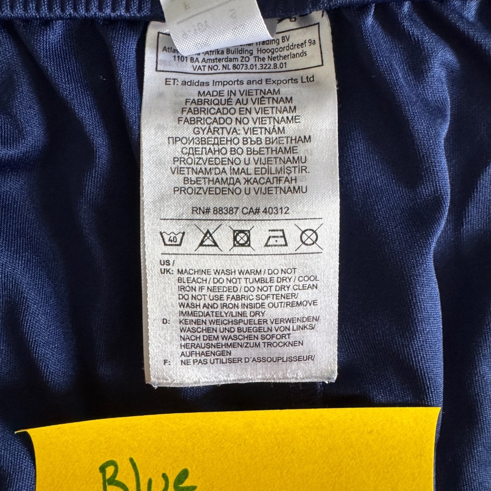 Navy Blue Boys Adidas ClimaLite Soccer Shorts Size Small - Picture 8 of 9